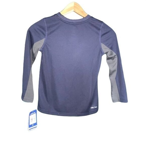 NBA Timberwolves Long Sleeve Youth Shirt Navy/Grey Size S Polyester Blend - Picture 2 of 4